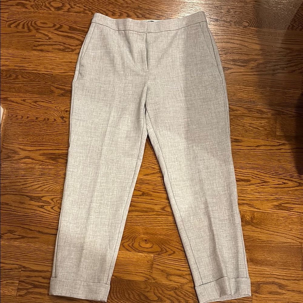 Ann Taylor Light Gray Ankle Pants